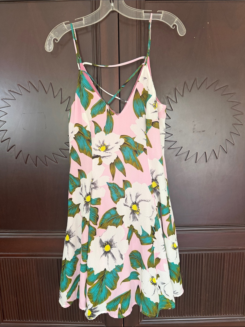 LUCCA COUTURE Floral Strappy Mini Sundress Size M